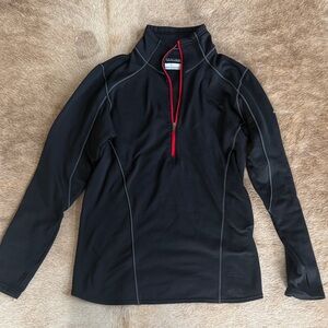 Columbia Black Long Sleeve Swim Top